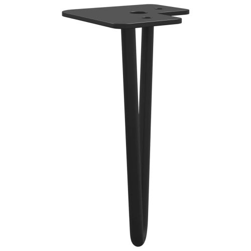 Мебелен крак 12 pcs Черно 54.1 x 54.1 x 100 мм Желязо