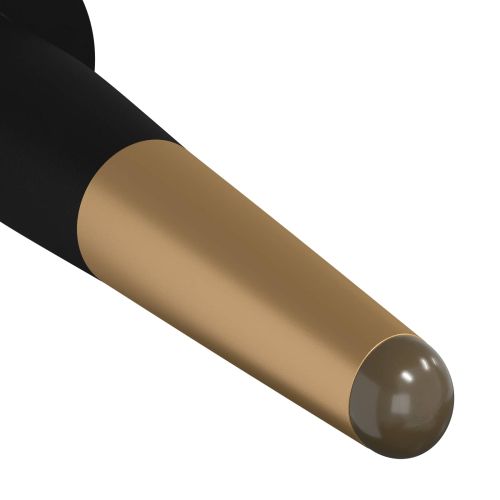 Крака за мебели 12 pcs Черен и златен Ø 40 x 98 мм Желязо