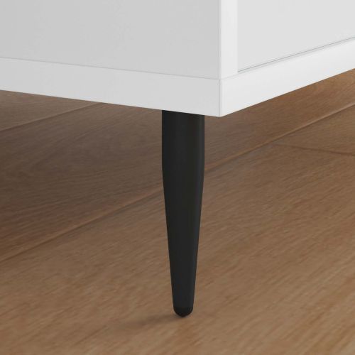 Крака за мебели 2 pcs Черно Ø 40 x 98 мм Желязо