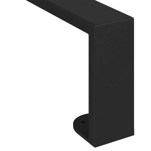 Крака за мебели 2 pcs Черно 31,1 x 4 x 10 мм Желязо