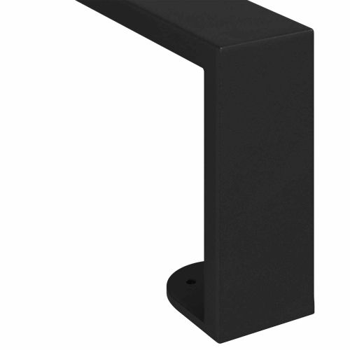 Крака за мебели 12 pcs Черно 37,6 x 4 x 10 мм Желязо