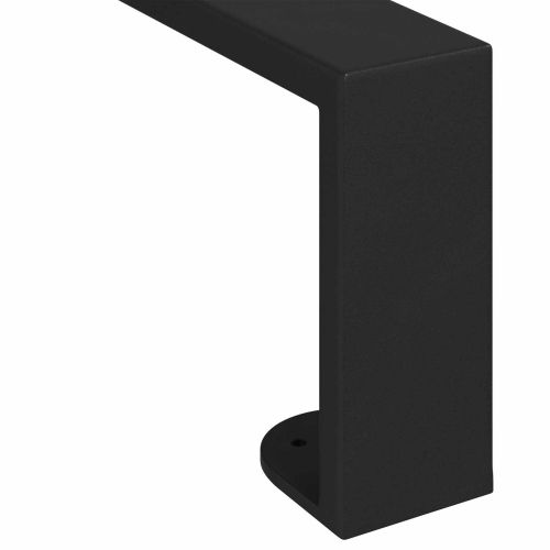 Крака за мебели 2 pcs Черно 43,6 x 4 x 10 мм Желязо
