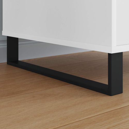 Крака за мебели 2 pcs Черно 48,1 x 4 x 10 мм Желязо