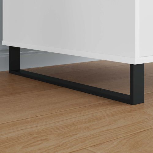 Крака за мебели 2 pcs Черно 59,6 x 4 x 10 мм Желязо