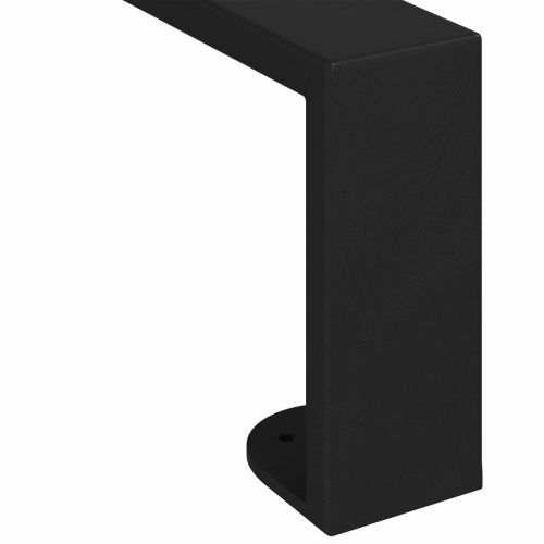 Крака за мебели 2 pcs Черно 59,6 x 4 x 10 мм Желязо