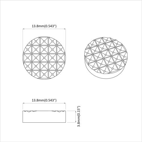 Подложки за крака на мебел 2 pcs Черно Ø 14 x 4 мм EVA