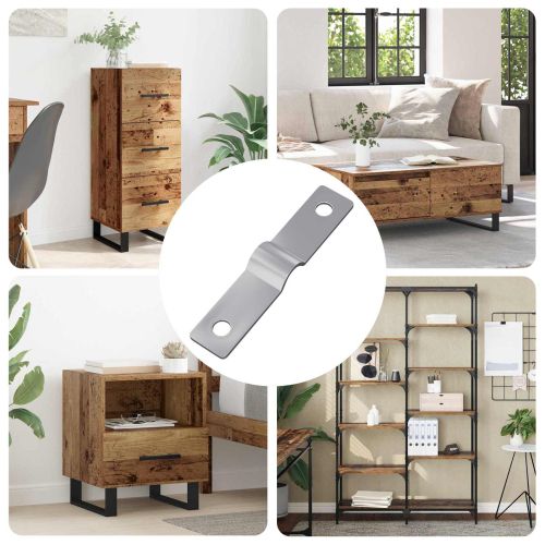 Ударна плоча 12 pcs Сребрист 50 x 10 x 1,2 мм Желязо