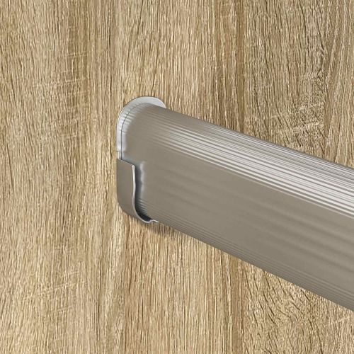 Тръба за дрешник 12 pcs Сребрист 764 x 15 x 29 мм