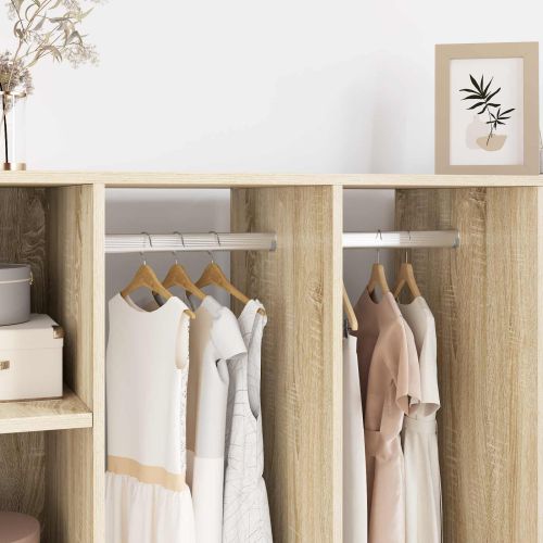 Тръба за дрешник 12 pcs Сребрист 764 x 15 x 29 мм