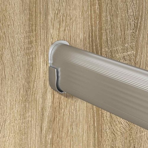 Тръба за дрешник 12 pcs Сребрист 764 x 15 x 29 мм