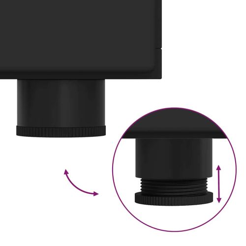 Служебен шкаф Черно 88,5 x 30,5 x 55,5 см Инженерно дърво