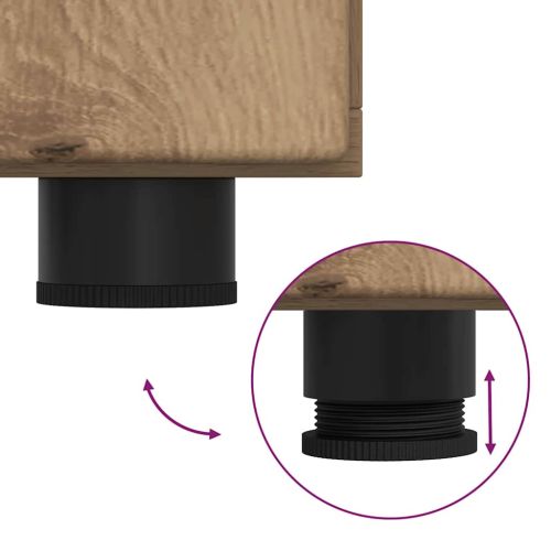 Служебен шкаф с рафт Дъб 88,5 x 30,5 x 55,5 см Инженерно дърво