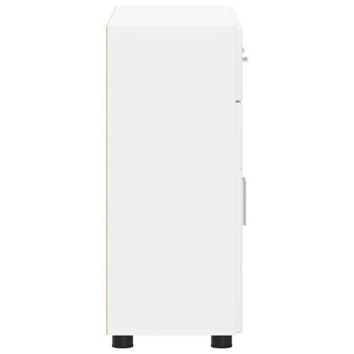 Служебен шкаф с рафт Бяло 88,5 x 30,5 x 73 см Инженерно дърво