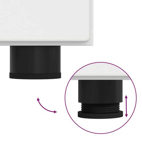 Служебен шкаф с рафт Бяло 88,5 x 30,5 x 73 см Инженерно дърво