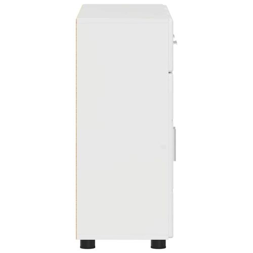 Служебен шкаф Лъскаво бяло 88,5 x 30,5 x 73 см Инженерно дърво