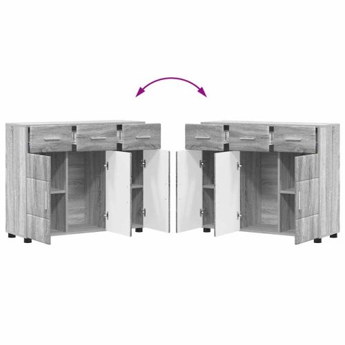 Служебен шкаф Сив Сонома 88,5 x 30,5 x 73 см Инженерно дърво