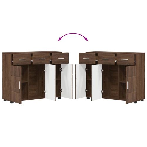 Служебен шкаф Кафяв дъб 88,5 x 30,5 x 73 см Инженерно дърво