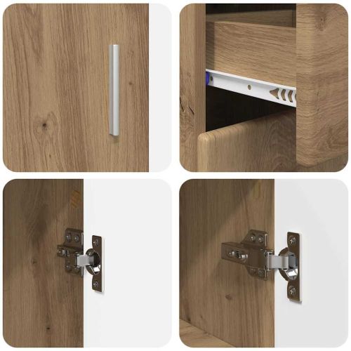 Служебен шкаф с рафт Дъб 88,5 x 30,5 x 73 см Инженерно дърво