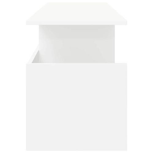 ТВ стойка Бяло 102 x 35 x 45 см Инженерно дърво