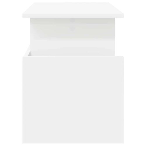 ТВ стойка Бяло 50 x 35 x 45 cm Инженерно дърво