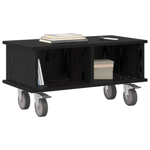 ТВ стойка Черния дъб 68,5 x 35 x 35 см Инженерно дърво