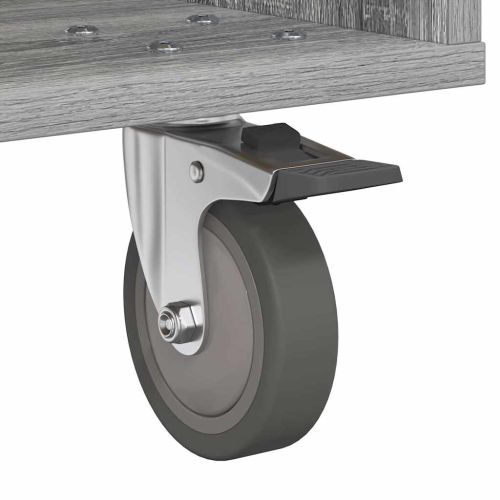 Нощно шкафче 2 pcs Сив Сонома 40,5 x 40 x 48 см Инженерно дърво