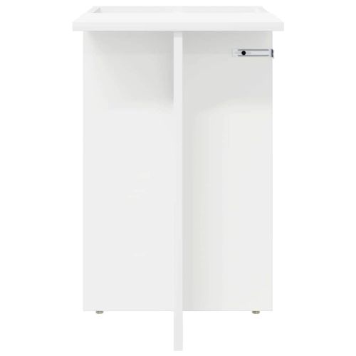 Крайна масичка Бяло 35 x 40 x 55 см Инженерно дърво