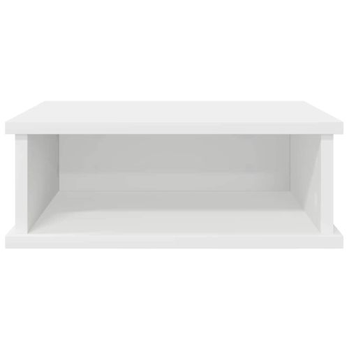 Нощно шкафче Бяло 40 x 31 x 15 см Инженерно дърво