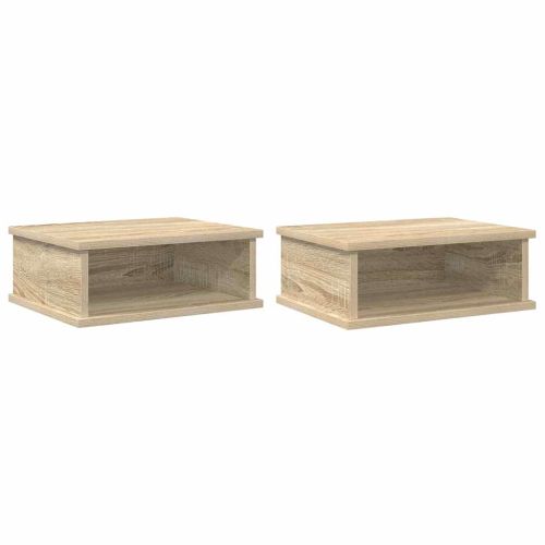 Нощно шкафче 2 pcs Сонома дъб 40 x 31 x 15 см Инженерно дърво