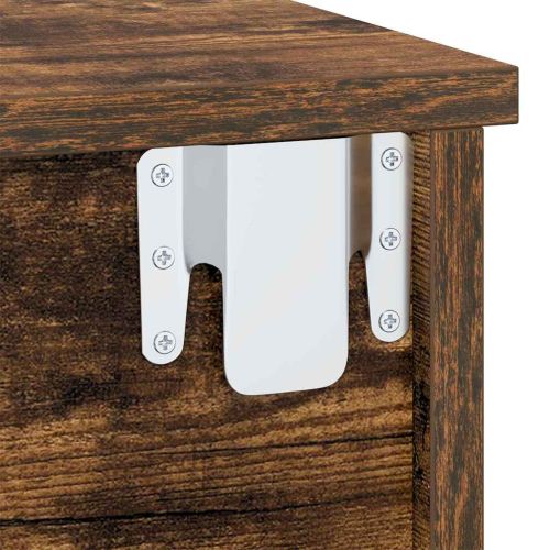 Нощно шкафче 2 pcs Димян дъб 40 x 31 x 15 см Инженерно дърво