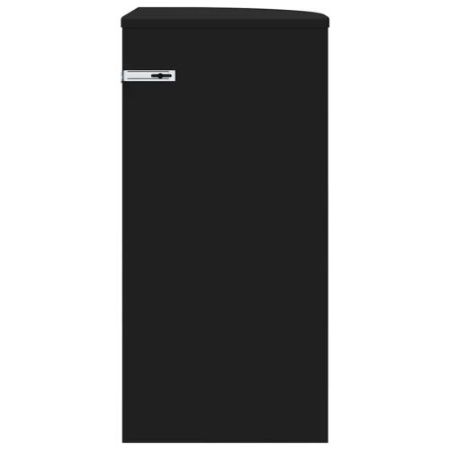 Крайна масичка Черно 29,6 x 29,6 x 60 см Инженерно дърво