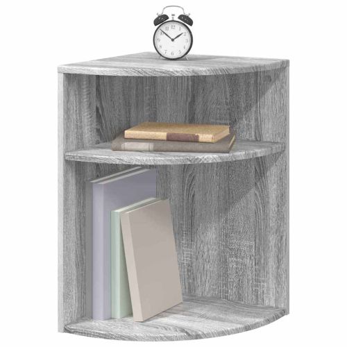 Крайна масичка Сив Сонома 39,7 x 39,7 x 60 см Инженерно дърво