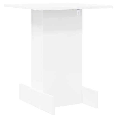 Крайна масичка Бяло 44,5 х 45 х 55 см Инженерно дърво