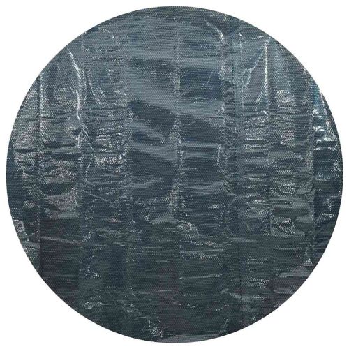 Плаващо соларно покривало за басейн, PE, 300 см, черно и синьо