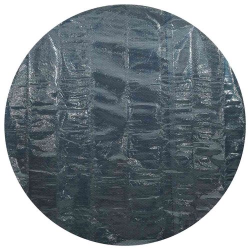 Плаващо соларно покривало за басейн, PE, 527 см, черно и синьо