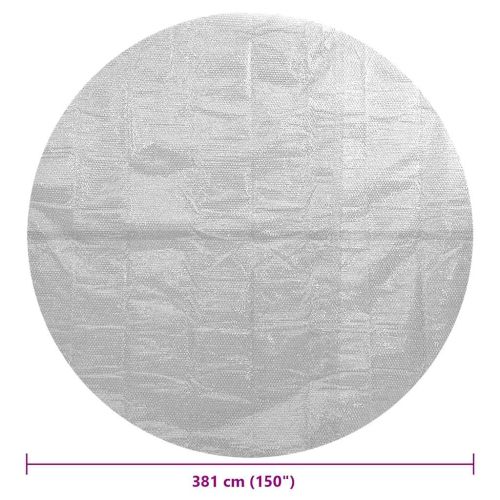 Плаващо соларно покривало за басейн PE 381 см сиво