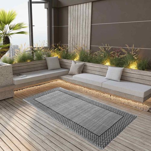 Килим за открито, ARAKIL сив, 120x180 см, PP