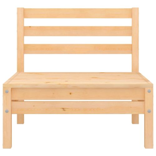 Градински средни дивани, 2 бр, борово дърво масив