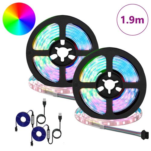 LED лента 4 pcs Черен и прозрачен 95 x 0,8 x 0,3 см