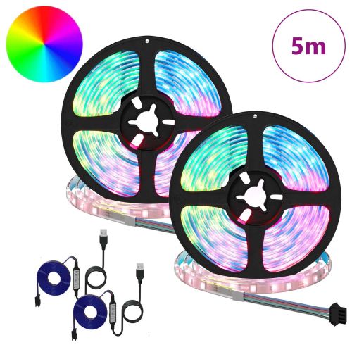 LED лента 4 pcs Черен и прозрачен 250 x 0,8 x 0,3 см