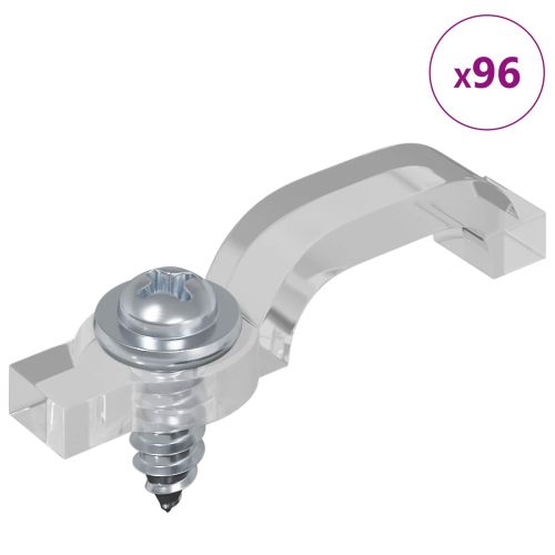 LED лента 4 pcs Черен и прозрачен 470 x 0,8 x 0,3 см