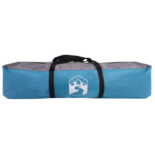 Душ палатка със съхранение Синьо 160 x 160 x 227 см Стомана