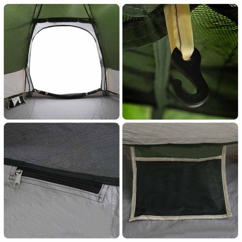 Бърза палатка със съхранение Зелен 280 x 280 x 160 см Стомана