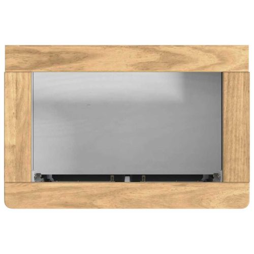 Шкаф за мивка в баня с рафт с врата FLORO Бяло 60 x 40 x 80 см