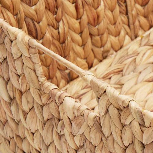 Кутия за съхранение Естествен 60 x 38 x 20 см Воден хиацинт