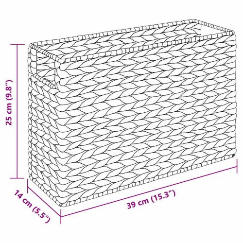 Магазински кошници 2 pcs Естествен 39 x 14 x 25 см