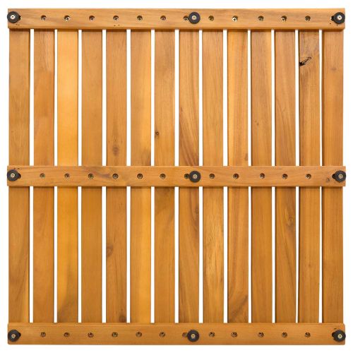 Постелка за баня Едноцветен Кафяво 50 x 50 cm Дърво