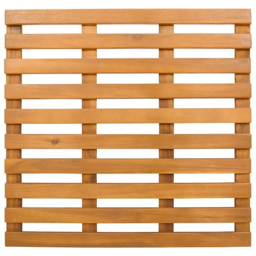 Постелка за баня Едноцветен Кафяво 100 x 53 см Дърво