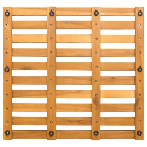 Постелка за баня Едноцветен Кафяво 100 x 53 см Дърво