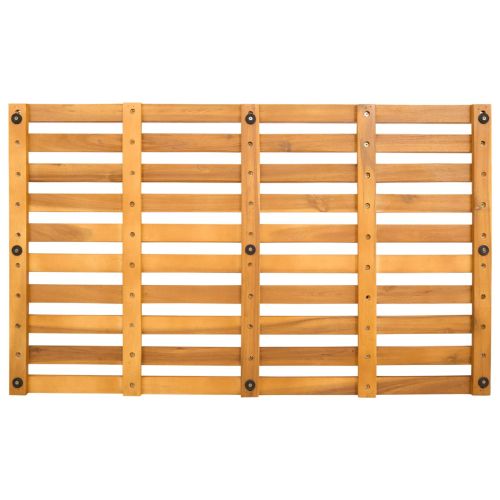 Постелка за баня Едноцветен Кафяво 100 x 53 см Дърво